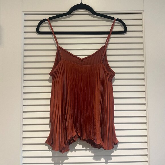Orange Banana Republic Pleated Top - Picture 4 of 7